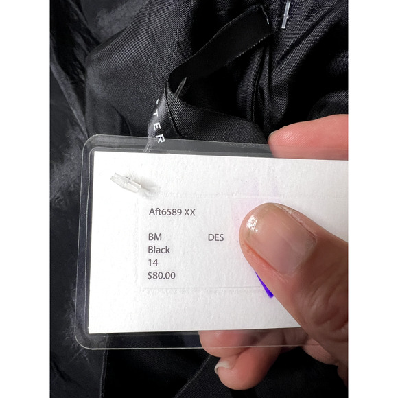 After Six Gown Womens Sz 14 Black Tan Taffeta Bodice Cocktail Sleeveless Dress - Picture 8 of 10